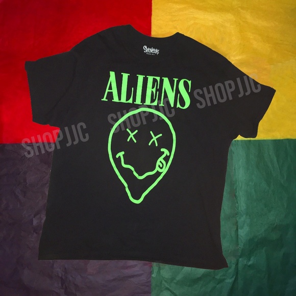 ALIENS T-shirt *Nirvana Inspired* (Mens- XL) - Picture 1 of 2